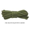 5 Meters Paracord for Survival 9 Stand Cores Parachute Cord Lanyard for Outdoor Camping - GREEN