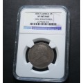 1896 2 SHILLING NGC GRADED XF DETAIL
