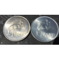 1966 SILVER R1 COINS ENG and AFR VERSIONS BOTH FOR ONE BID SEE BUY NOW AUCTION