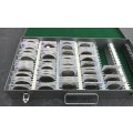 COLLECTION OF SILVER CROWNS AND R1 COINS AS PER CONDITION AND DESCRIPTION BELOW IN STEEL BOX