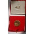 1984 1 OZ GOLD COIN IN SAM BOX    RELOCATION SALE