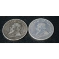 1894 AND 1895 2.5 SHILLING BOTH FOR ONE BID