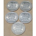 1994 R5 INAUGURARION COINS X 5 IN A/UNC CONDITION ONE BID FOR ALL
