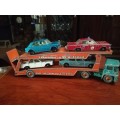 Matchbox Car Transporter with 4 cars