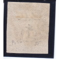 GREAT BRITAIN QUEEN VICTORIA 1840 USED PENNY BLACK SG 2 PLATE 6. BLACK MALTESE CROSS.  CV R7500