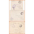 COLLECTION OF 6 WWII INTERNMENT AND CENSORED COVERS