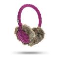 KITSOUND CHUNKY KNIT AUDIO EARMUFFS PURPLE