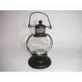 Tiny Metal and Glass Tealight Lantern