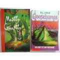 Two R.L. Stine Books - Welcome to Camp Nightmare and Little Camp of Horrors