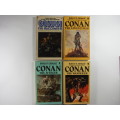 Four Conan Paperback Novels