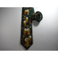 Beer and Snacks Novelty Tie - Handmade All Silk - Made in USA