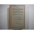 The Law & Working of the Constitution : Documents 1660-1914 - Vol.2 - W.C. Costin - 1952
