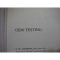 Gem Testing - Hardcover - B.W. Anderson - Ninth Edition - 1980