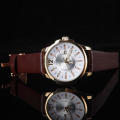 ** Curren  MODEL: 8123    Mens Leather Golden Quartz Calendar Analog Dial Wrist Watch