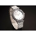 From UK** Magnificent* Taylor Cole Lady Silver Steel Band  Luxury Crystal  Women Watch*TOP Brand