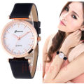 --***LADIES **New Fashion UK Geneva 3634 Brand Colorful White Leather Strap Quartz Watch