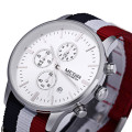 *** Megir Brand Top Watch** Nato Strap Luxury Men Quartz Wristwatch CHRONOGRAPH * 6 HANDS *