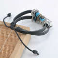 --****2 X Vintage-Infinity-Bracelet-Leather-Butterfly-Charm-Silver