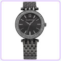 From UK** Magnificent* Taylor Cole Lady ~BLACK ~ all Steel Luxury Crystal  Women Watch*TOP Brand