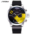 ***$59 NEW SINOBI 9680 ** Fast & Furious **Chronograph**Automatic Date- Rubber Strap*