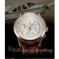 *** KS Men's Classic Date Day White Automatic Mechanical Gold Case Sport Wrist Watch *