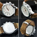 *** New  CURREN 8152 Mens White Dial  Quartz Watch  Leather Band