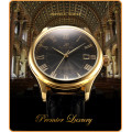 *KS Imperial* Black Dial Gold Case Automatic Mechanical Mens* Wrist Watch* Book,Box and Papers*