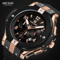 *** Megir Brand** Top Watch* New Style Big Luxury Men Quartz Wristwatch CHRONOGRAPH * 6 HANDS *