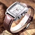 * Megir Brand Top Watch(2028)* Genuine  Leather Men Quartz Wristwatch CHRONOGRAPH*6 Hands*