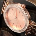 From UK** Magnifisant*Rose Gold Taylor Cole Lady Georgeos Steel Band Bracelet Luxury Watch*