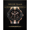 *** Megir (2050)  Brand** Top Watch* New Style  Big Luxury Men Quartz Watch CHRONOGRAPH * 6 HANDS *