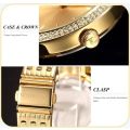 From UK** Magnifisant* Taylor Cole Lady Georgeos Steel Band Bracelet Luxury Watch*Gold*