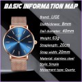** CLASSIC - Ladies~ Modern Trendy * BIG DIAL* LIGE 9895- Luxury All Steel *FREE SHIPPING*
