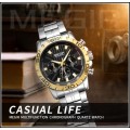 *** Megir (2087)  Brand** Top Watch* New Style  Big Luxury Men Quartz Watch CHRONOGRAPH * 6 HANDS *