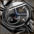 LIGE 9993 Slimline  Quartz Clock with Quality!* Will not Fade, Rust=YOUR BID IS FOR BLACK*
