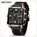 *** Megir (2061)  Brand** Top Watch* New Style  BIG Luxury Men Quartz Watch CHRONOGRAPH * 6 HANDS *