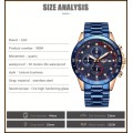 *CLASSIC- ALL STEEL,* DEEP DISH* LIGE  9994  Quality*6 Hands* Chronograph Watch *FULL HOUSE!