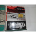 Very rare grand prix 1950¿s to 1960¿s hard cover with dust jackets books weighs 4kg postage R70