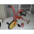 well used vintage tricycle see condition size is 600mm long pick up or arrange own courier