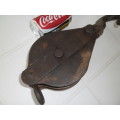 Stunning old large 2 wheel pulley see condition weighs 5kg size 360mm long postage is R80