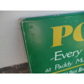 Vintage large POLO wooden sign size is 600mm wide