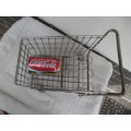 small metal shopping trolley size 300mm long