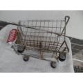 small metal shopping trolley size 300mm long
