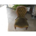 Old regency/Victorian style chair on casters need totally restoration bad condition collection only