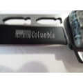 U S A Columbia flip knife size is 210mm with blade open
