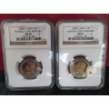 9 - NGC higly graded mostly Mandela coins