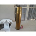 old very heavy 106mm x 620mm high brass shell postnet postage is R200