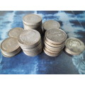 Total of 61 Siver R1 coins - 1965 to 1969 R1 read below