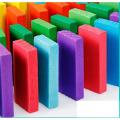 Domino blocks set 200 Pcs Domino Bricks Kids Rainbow Colored