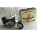 Harley Davidson FXSTS Motorcycle Matchbox Black Loose